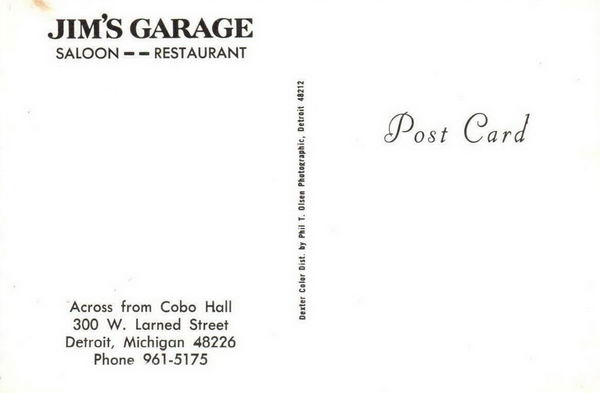 Jims Garage - Old Postcard Photo